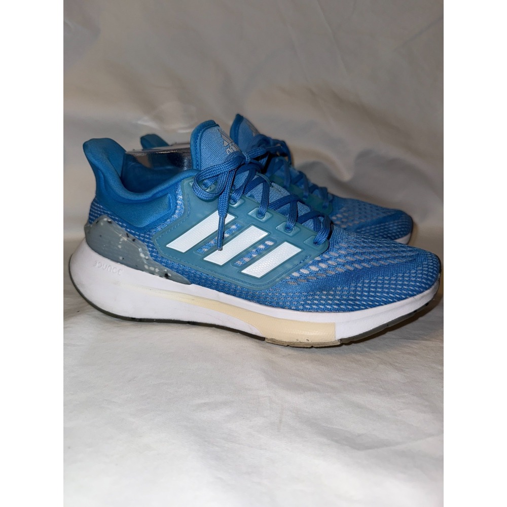 Adidas EQ21 Run GX9810‎ Women's Sneakers 8 Blue Pulse Aluminium Running Shoes - Picture 3 of 9
